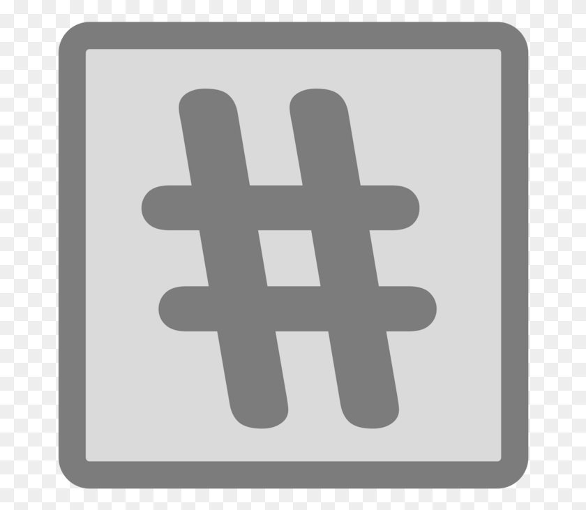 676x671 Kisscc Social Media Hashtag Компьютерные Иконки Социальная Сеть Hashtag Stencil, Number, Symbol, Text Hd Png Download