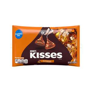 300x300 Kisses Milk Chocolates Rellenos De Caramelo Hershey Kisses Chocolate Con Leche, Etiqueta, Texto, Dulces Hd Png Download