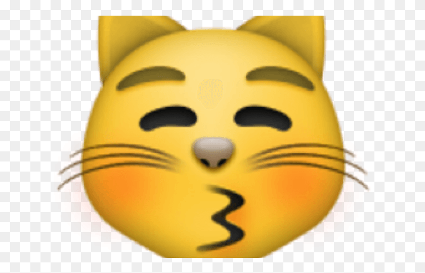 627x481 Kissing Cat Emoji, Pillow, Cushion, Mask HD PNG Download