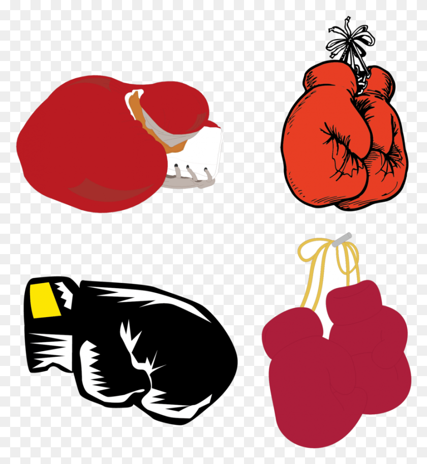861x942 Kisspng Boxing Glove Clip Art Gloves Vector Material North American Boxing Federation, Plant, Food, Fruit HD PNG Download