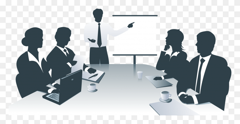 2694x1293 Kisspng Business Presentation Information Clip Art Business Meeting, Person, Human, Sitting HD PNG Download