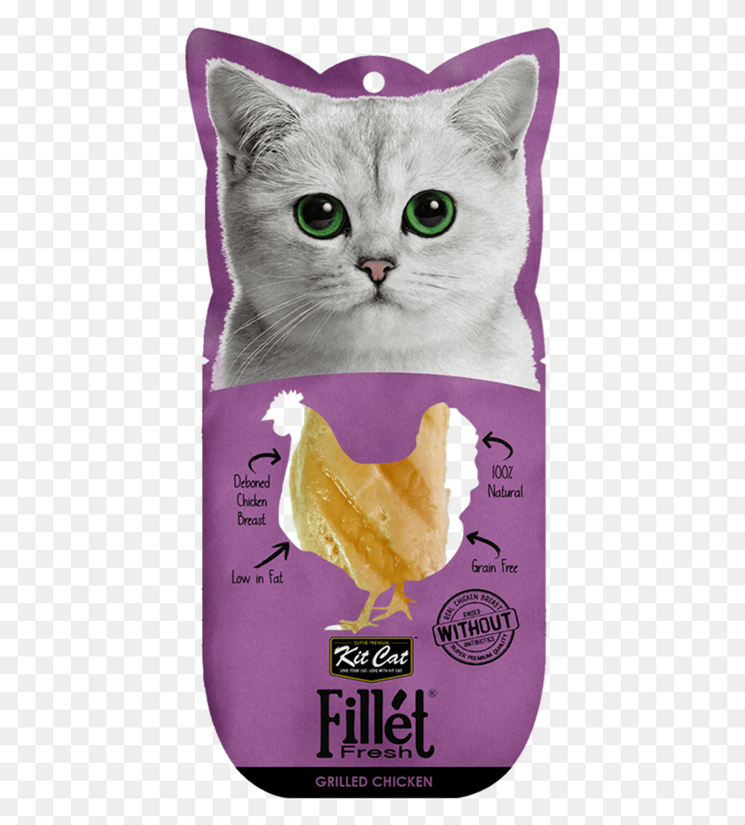 423x870 Kit Cat Fillet Fresh Grilled Chicken Kit Cat Fillet Grilled Chicken, Label, Text, Pet HD PNG Download