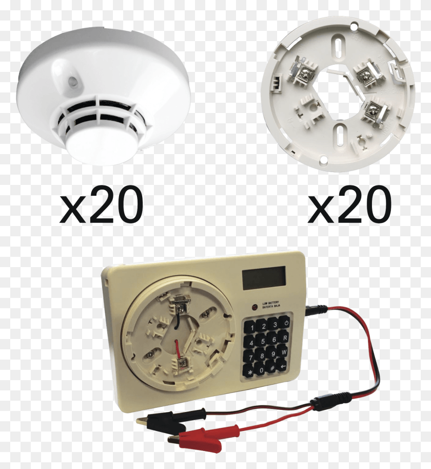 1540x1686 Descargar Png Kit De 20 Detectores De Humo Direccionable Sd992 Incluye Fire Lite, Reloj De Pulsera, Torre Del Reloj, Torre Hd Png