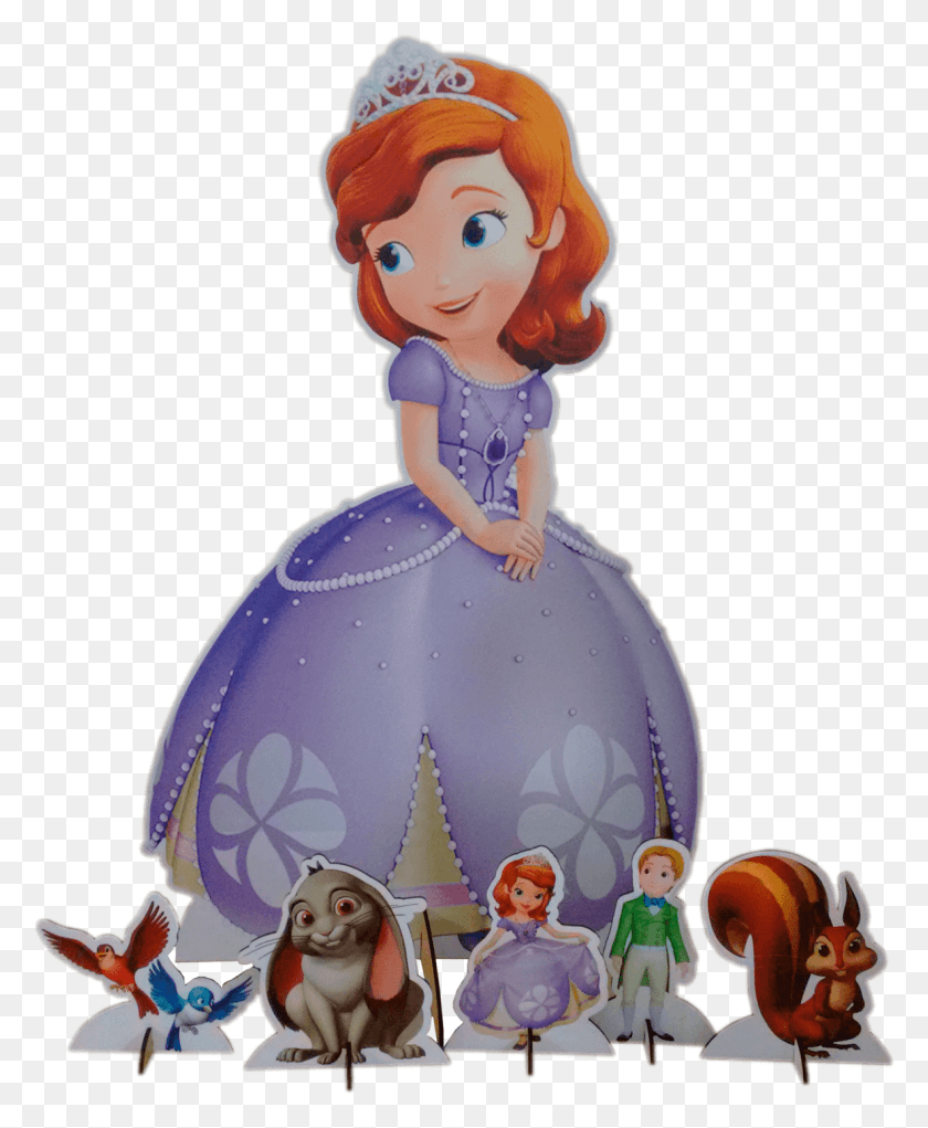 1184x1460 Kit De Displays Princesa Sofia Cartoon, Figurine, Doll, Toy HD PNG Download