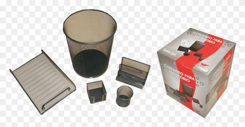 1087x524 Kit De Escritoria Caja, Taza, Cilindro Hd Png