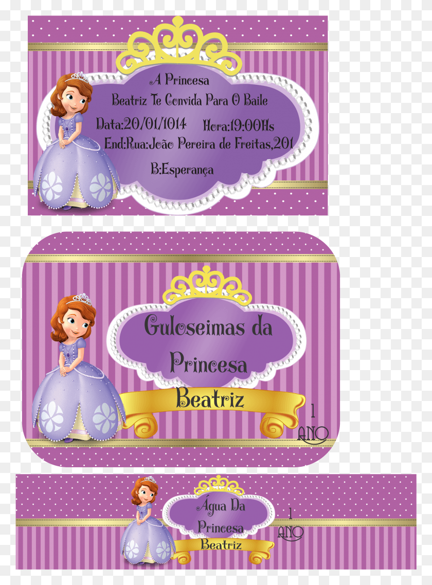 2369x3277 Kit Personalizado Princesa Sofia Kit Personalizado Masha Y El Oso, Text, Flyer, Poster HD PNG Download