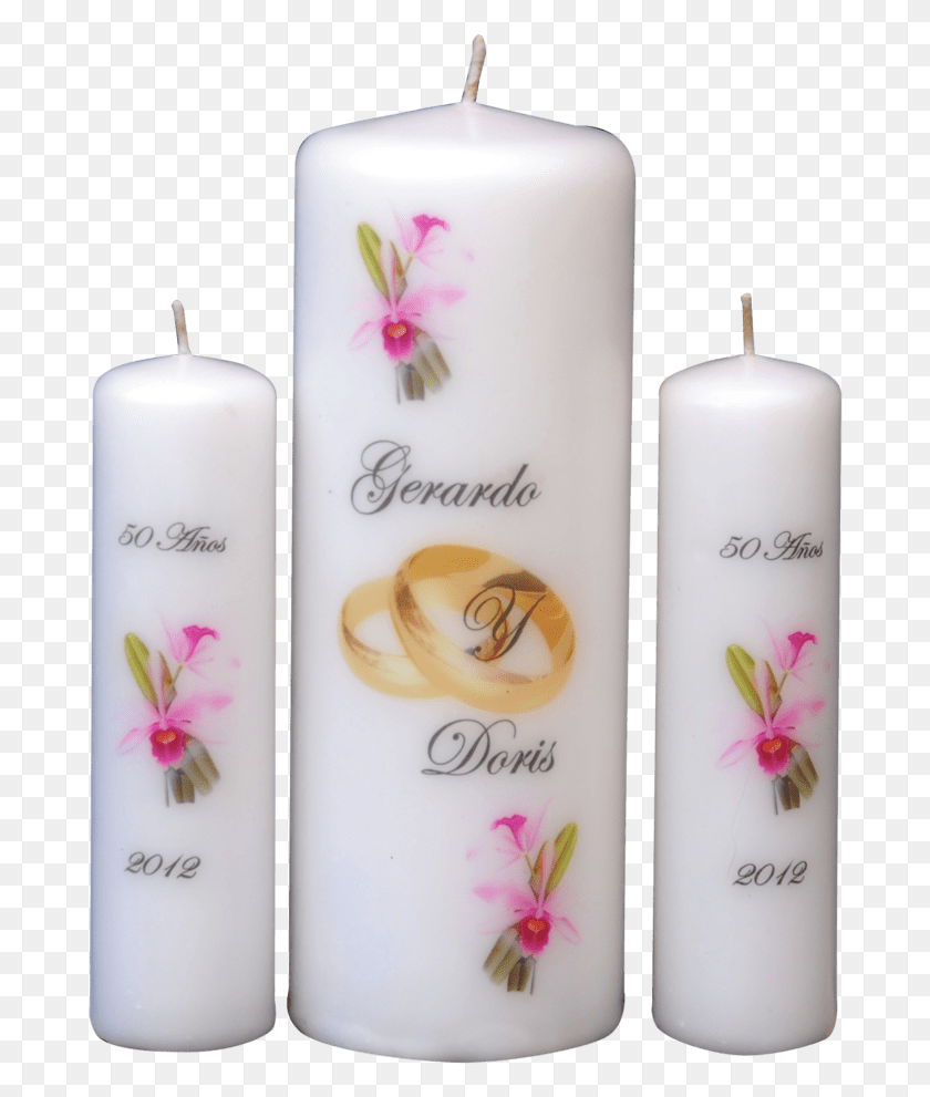 682x931 Kit Velas Ceremonia De La Luz Matrimonio Unity Candle, Bottle, Cosmetics, Plant HD PNG Download