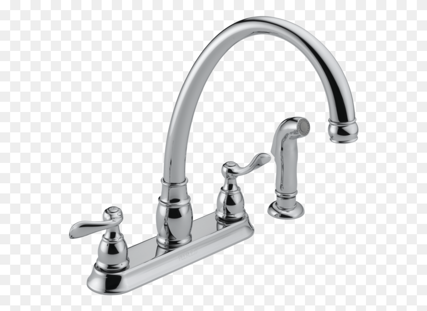 572x551 Kitchen Faucet Delta Faucet Windemere, Sink Faucet, Indoors, Sink HD PNG Download