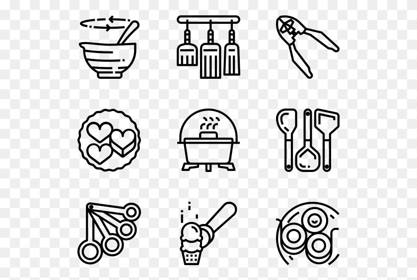 529x505 Iconos De Equipo De Cocina Dibujados A Mano, Gris, World Of Warcraft Hd Png