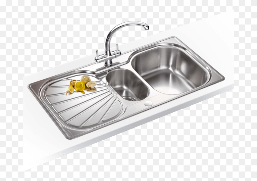 691x531 Kitchen Sink 433295 Franke Sink 1000 Stainless Steel, Double Sink, Sink Faucet HD PNG Download