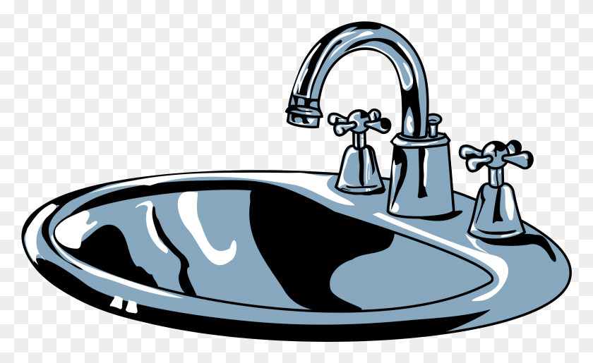 2299x1342 Kitchen Sink Clip Art Sink Clipart, Sink Faucet, Indoors, Tap HD PNG Download