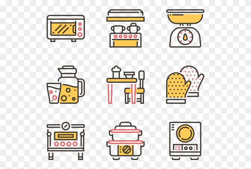 529x505 Kitchen Tools Qr Code Icon, Scoreboard, Pac Man, Text HD PNG Download