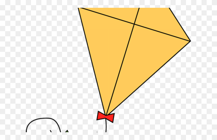 640x480 Kite Clipart Yellow Triangle, Toy HD PNG Download