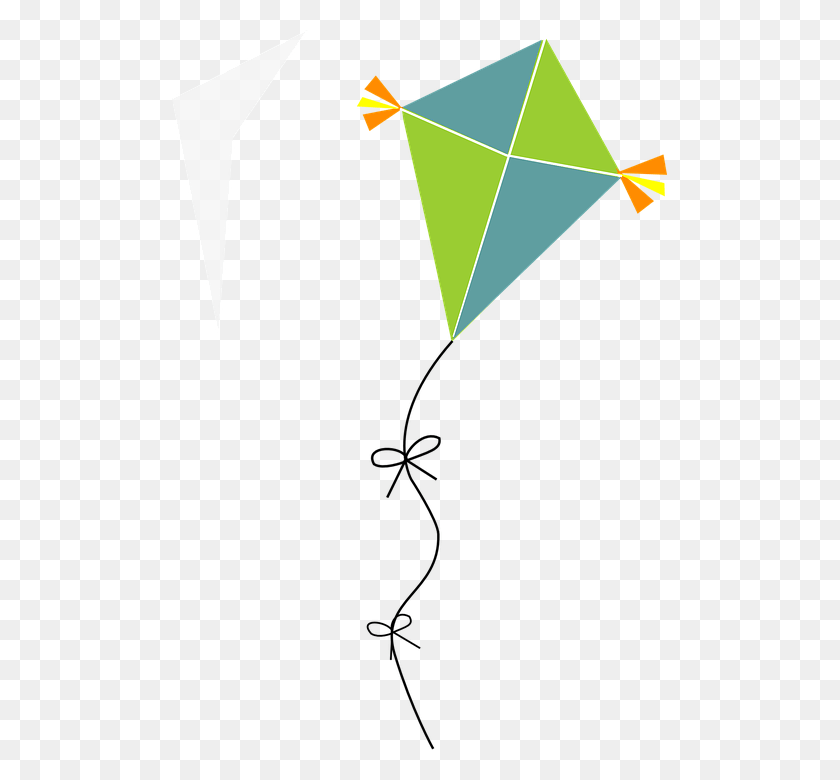 495x720 Kite Vector Flying Kite, Triángulo, Juguete Hd Png
