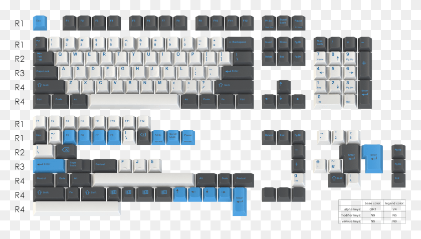 1896x1016 Kits Gmk Monochrome, Computer Keyboard, Computer Hardware, Keyboard HD PNG Download