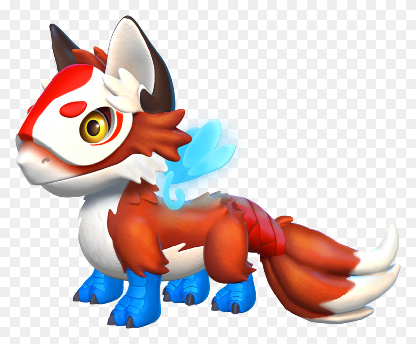 1178x960 Kitsune Dragon Baby Cute Dragon In Dragon Mania Legends, Toy, Cupid HD PNG Download