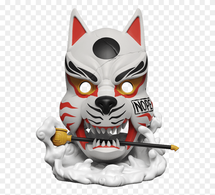 563x705 Kitsune Mask, Toy, Performer HD PNG Download