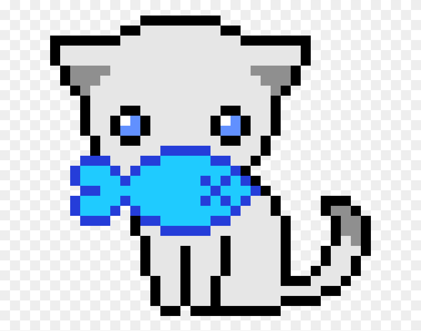 641x601 Kitty Cat Animal Jam Pixel Art, Pac Man, Stencil HD PNG Download