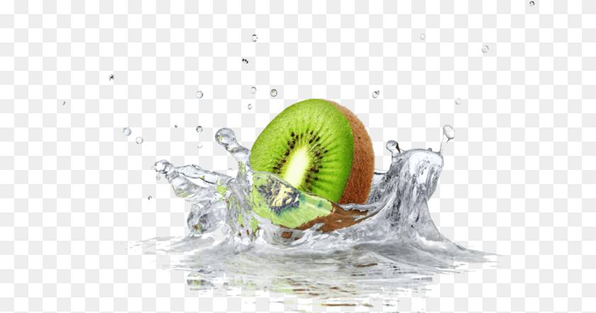 667x442 Kiwis Splashing In Water, Food, Fruit, Plant, Produce Clipart PNG