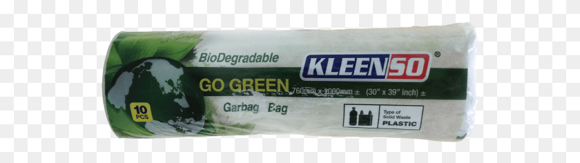 548x176 Kleenso M Size Bio D Garbage Bag Black, Outdoors, Label, Text HD PNG Download