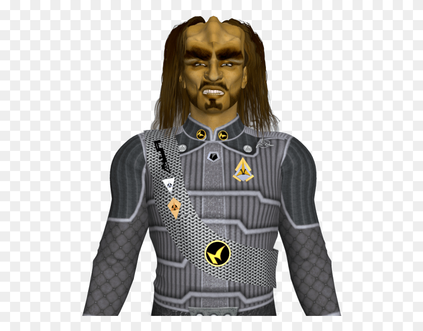 516x598 Klingon Rankpins And Combadge M4v4 Action Figure, Sleeve, Clothing, Apparel HD PNG Download