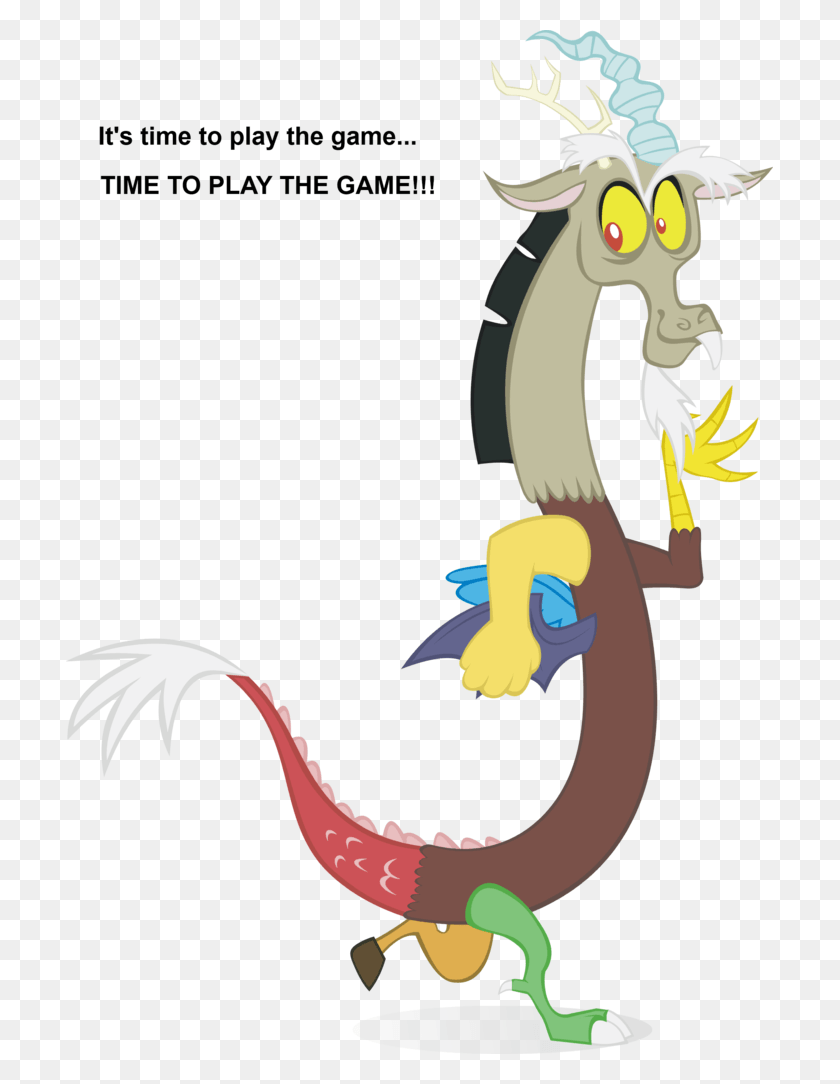707x1024 Kna Discord Motorhead Safe Simple Background Solo Mlp Garble And Discord, Animal, Dragon, Sea Life HD PNG Download