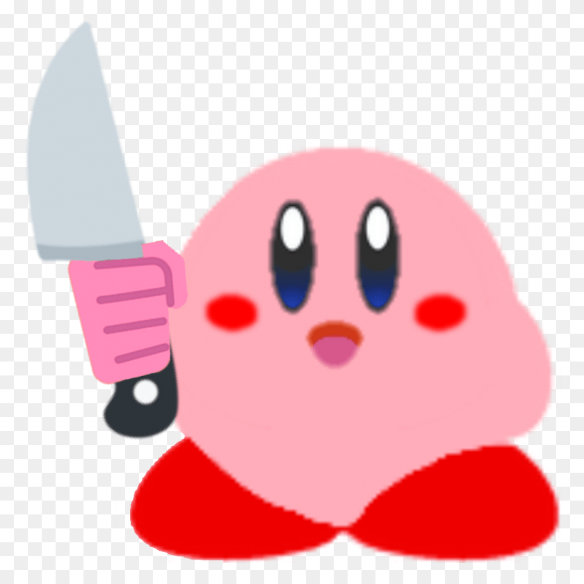 983x983 Knifekirby Мультфильм, Животное, Еда, Подушка Hd Png Скачать