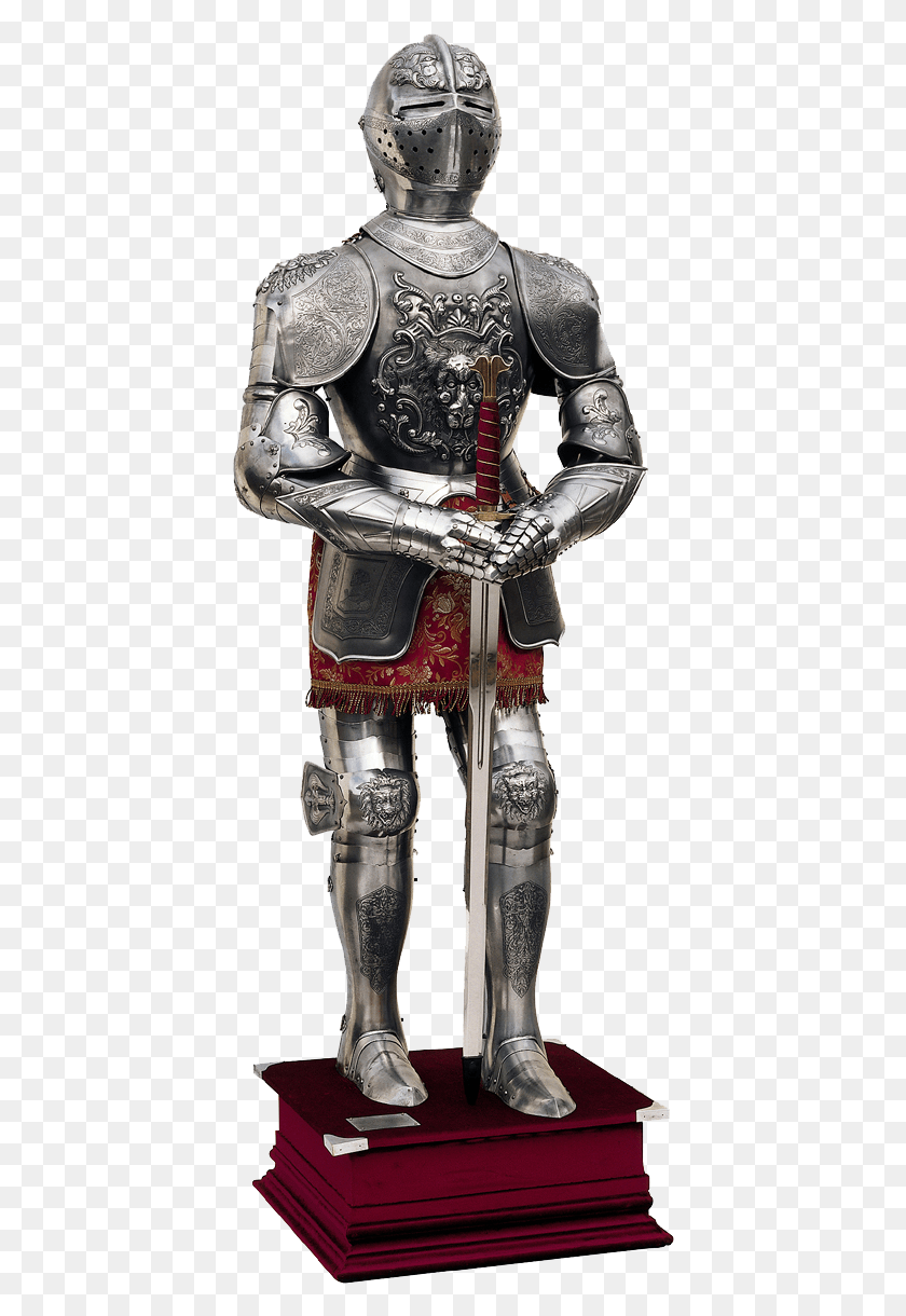 410x1160 Knight Armour Carlos V Armor, Person, Human, Helmet HD PNG Download