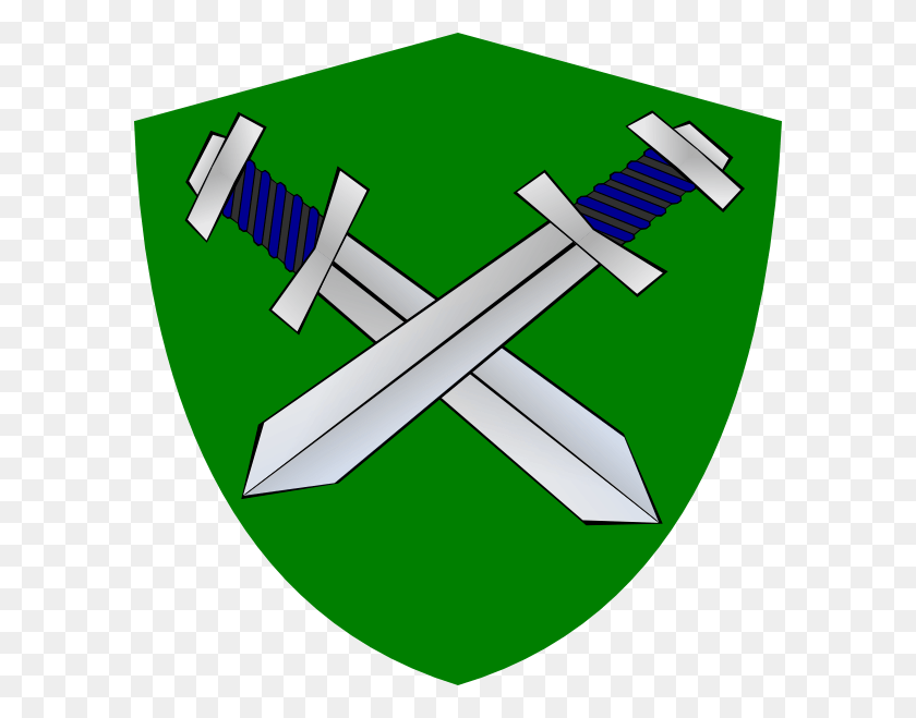 594x599 Knight Shield Clipart Green, Axe, Tool, Armor HD PNG Download