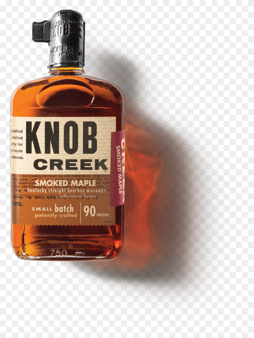 Knob Creek Smoked Maple Bourbon Whiskey, Minuman Keras, Alkohol, Minuman Hd...