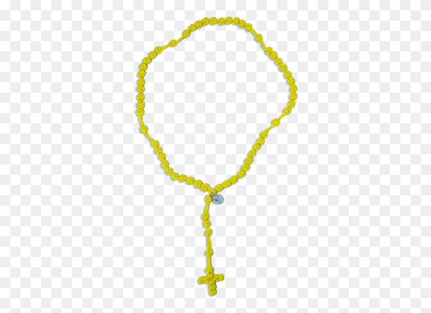 320x549 Knot Rosary Yellow Necklace, Accessories, Accessory, Bead Descargar Hd Png
