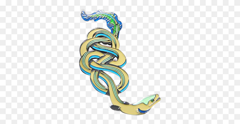 289x375 Knotted Eel Pin Serpent, Scissors, Blade, Weapon HD PNG Download