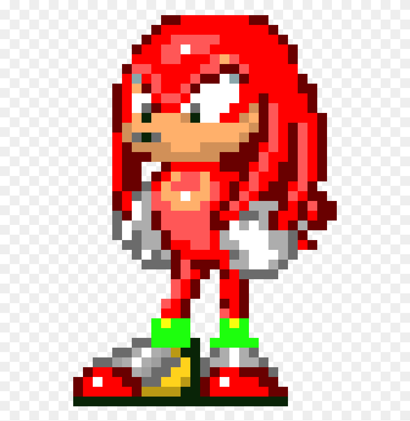 541x801 Knuckles Sonic 3 Sprite, Rug, Graphics HD PNG Download