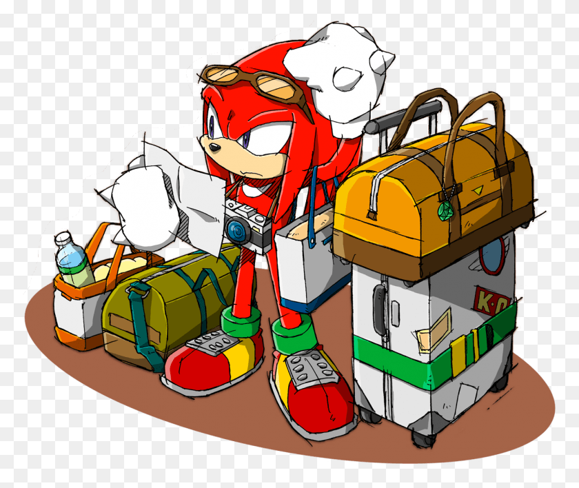 1232x1025 Knuckles The Echidna Fan Club Images Got Packed For, Lifejacket, Vest, Clothing HD PNG Download
