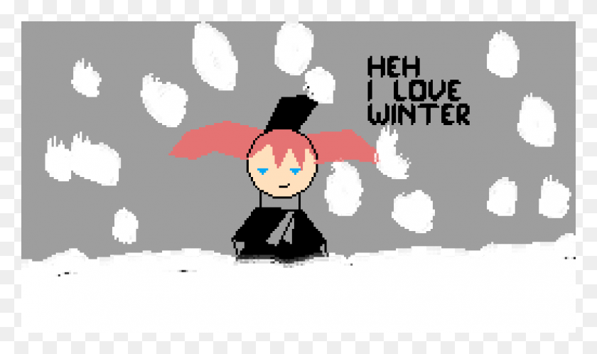 1024x576 Ko Usagi Chan In The Snow Cartoon, Graphics, Doodle HD PNG Download