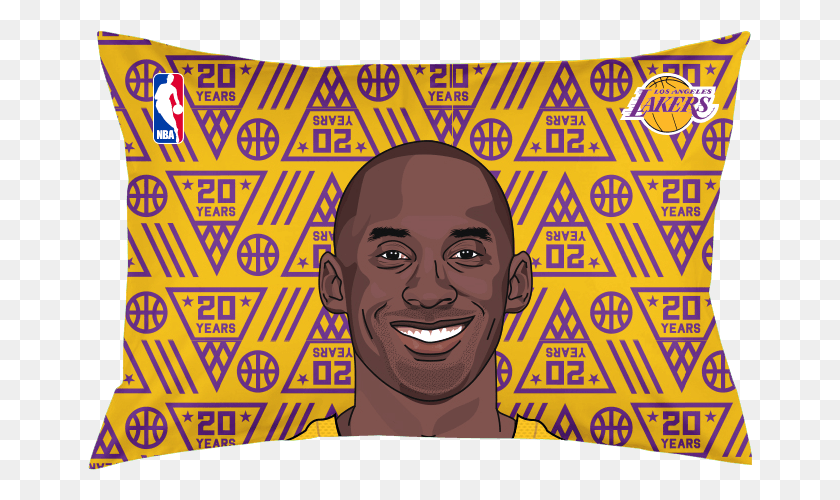 665x440 Kobe Bryant Limited Edition 20 Years Pillow Case Illustration, Advertisement, Poster, Flyer HD PNG Download