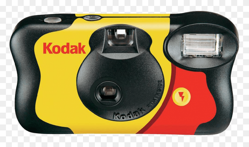 901x504 Одноразовая Камера Kodak Fun Saver С Одноразовой Камерой Со Вспышкой, Электроника, Цифровая Камера, Магнитофон Hd Png Скачать