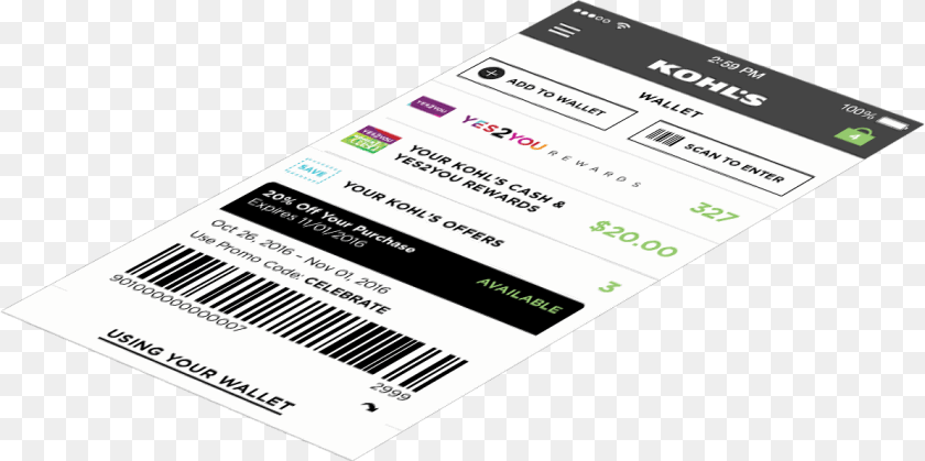 Kohl S Yes2you Rewards Members Label, Text, Business Card, Paper, Document PNG