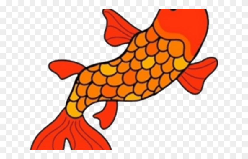 640x480 Рыба Кои Клипарт Мультфильм Рыба Картинки, Животное, Золотая Рыбка, Топор Png Скачать