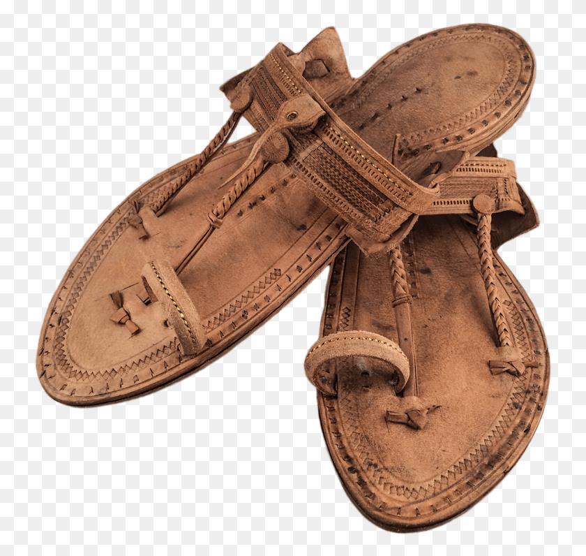 743x736 Kolhapuri Leather Chappals Sandal, Clothing, Apparel, Shoe HD PNG Download