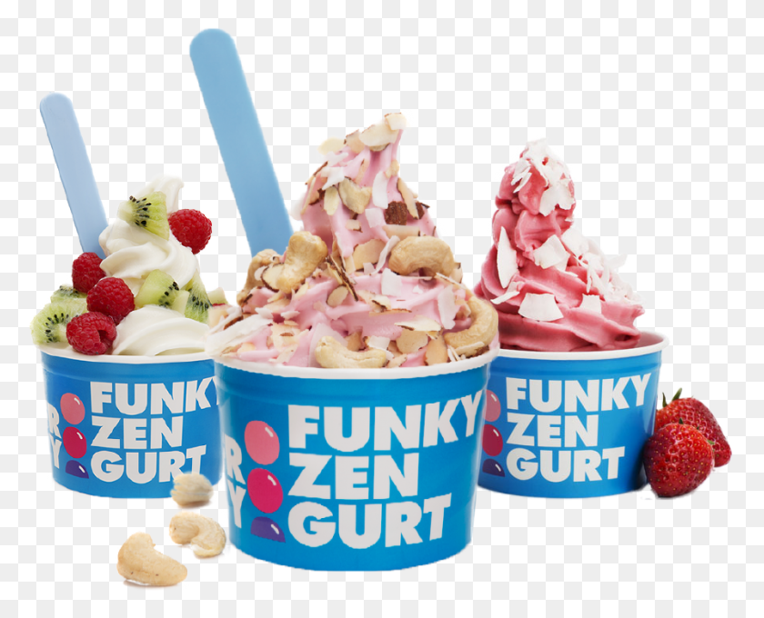 896x713 Kologisk Yoghurtis Funky Frozen Yogurt, Dessert, Food, Cream HD PNG Download