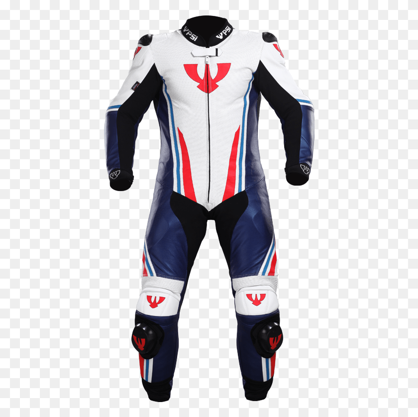 424x778 Kombi Racing Raptor Modrobl P Motorbike Leathers Red And Blue, Clothing, Apparel, Sleeve HD PNG Download