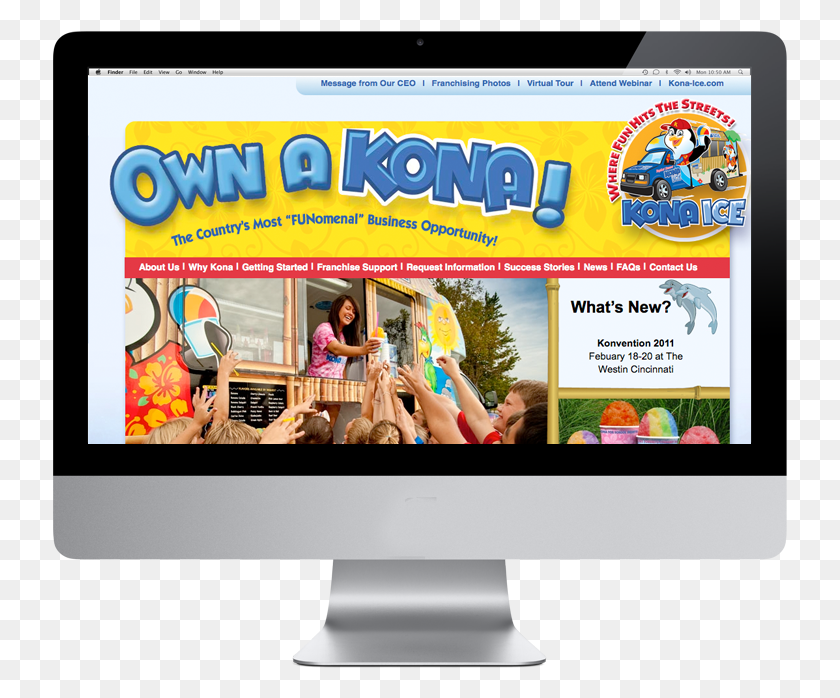 735x638 Kona Ice Banners Design For Wordpress, Monitor, Screen, Electronics HD PNG Download