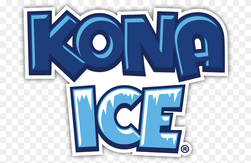 725x547 Kona Ice Logo Stacked Kona Ice, Gas Pump, Machine, Pump, Text Clipart PNG