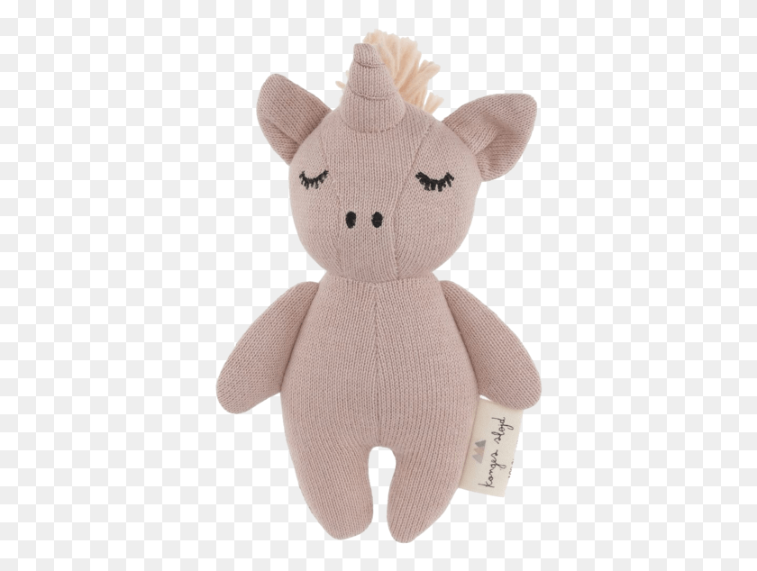 364x574 Konges Slojd Baby Mini Unicorn Soft Toy Rattle Konges Slojd Einhorn, Plush, Doll, Person HD PNG Download