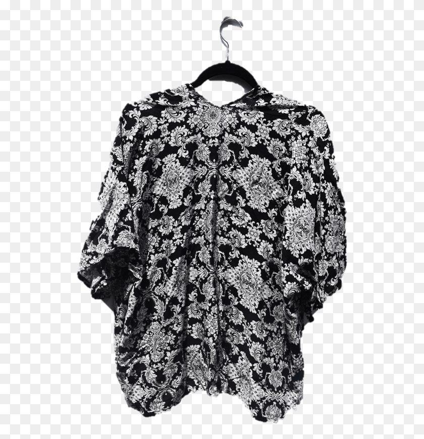 537x809 Konjo Kimono Bw Paisley Cardigan, Ropa, Vestimenta, Capa Hd Png