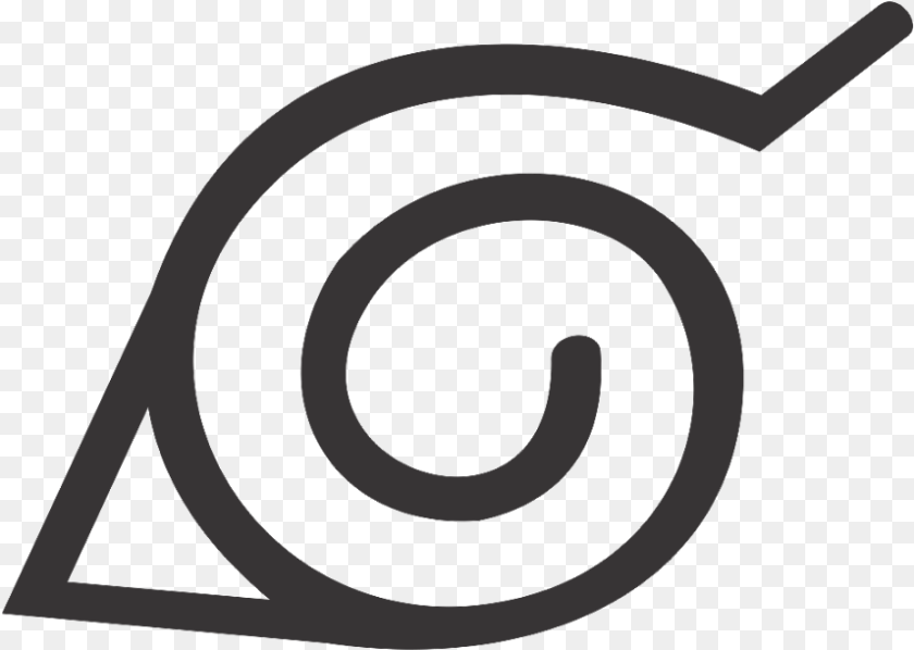 857x610 Konoha Symbol Naruto Konoha, Coil, Spiral, Text PNG
