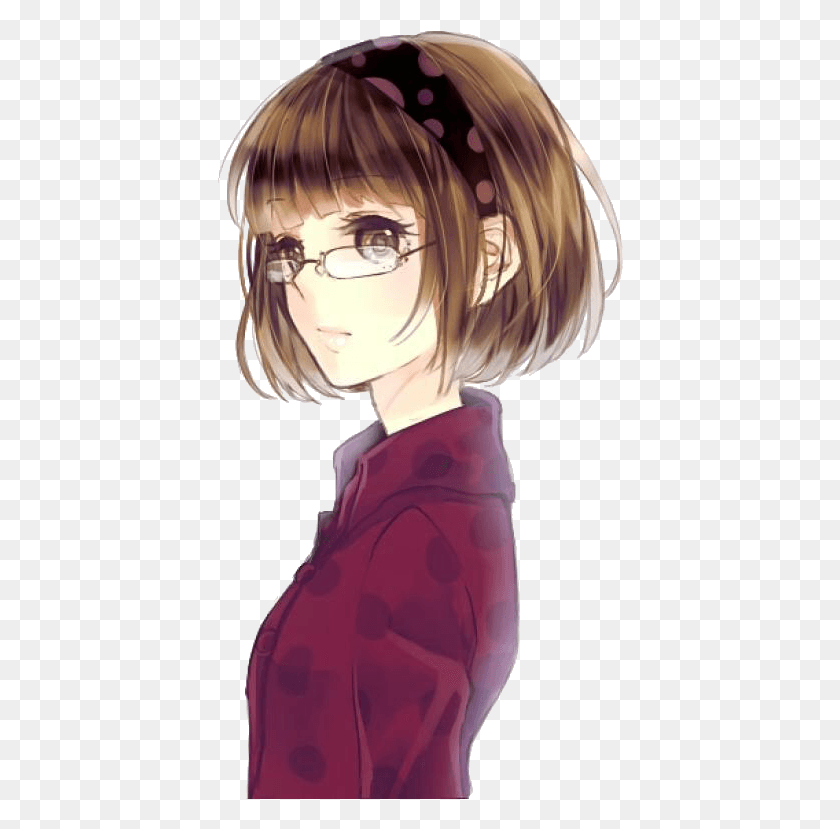 407x769 Kora And The Souls Short Brown Haired Anime Girl, Clothing, Apparel, Person HD PNG Download