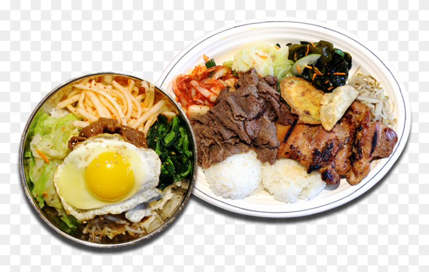 841x511 Корейское Барбекю Корейская Еда Прозрачный, Яйцо, Блюдо, Еда Png Скачать