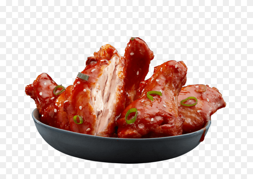 800x550 Korean Sticky Wings Korean Chicken Wings Dominos, Food, Pork, Bacon HD PNG Download